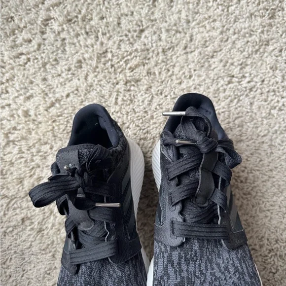 Black and White Adidas Edge Lux Sneakers - Picture 4 of 5